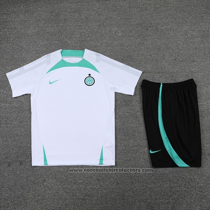 Tracksuit Inter Milan Short Sleeve 2022-2023 White - Shorts